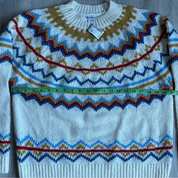 Simons Fair Isle Crew Neck Sweater - Picture 4 of 7